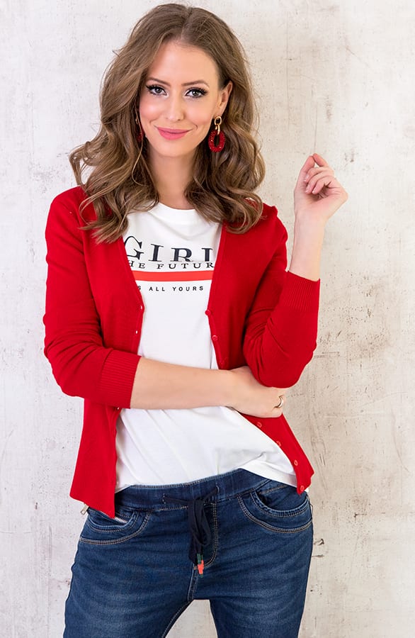 Basic Vest Rood – shoparchief, foto 2