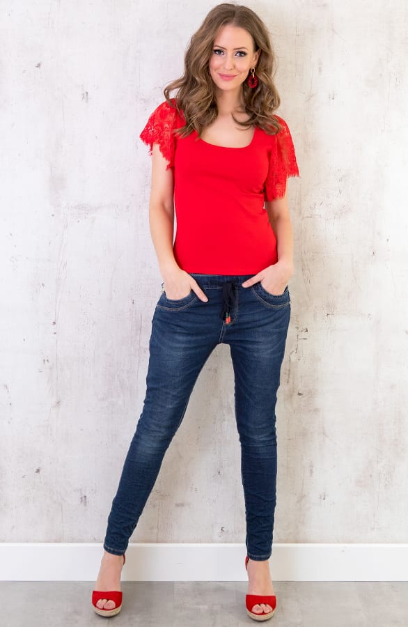 Top Met Kant Rood – shoparchief, foto 5