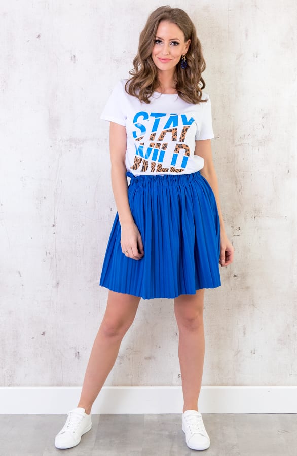 Plisse Rok Kobalt – shoparchief, foto 3