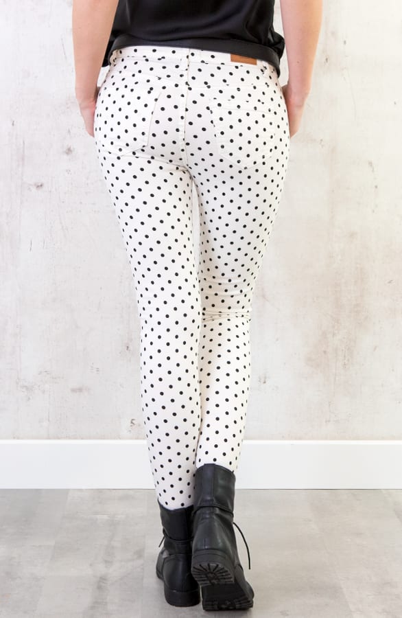 Punkte Skinny Jeans Weiß, Shoparchiv, Foto 4