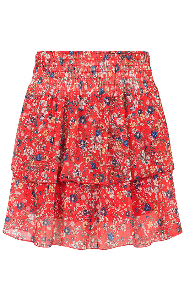 Bloemen Laagjes Rok Rood – shoparchief, foto 1