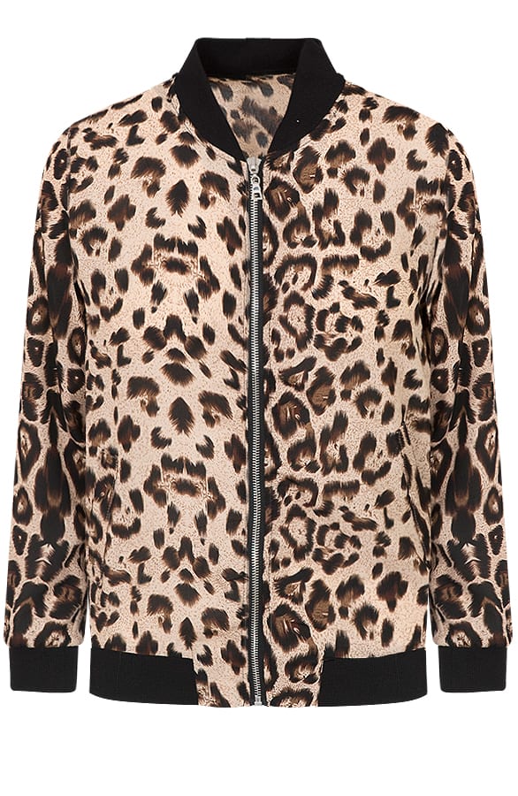 Bomber Jasje Panterprint Bruin – shoparchief, foto 1