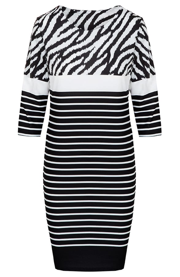 Gestreifte Tunika Mit Zebraprint, Shoparchiv, Foto 1