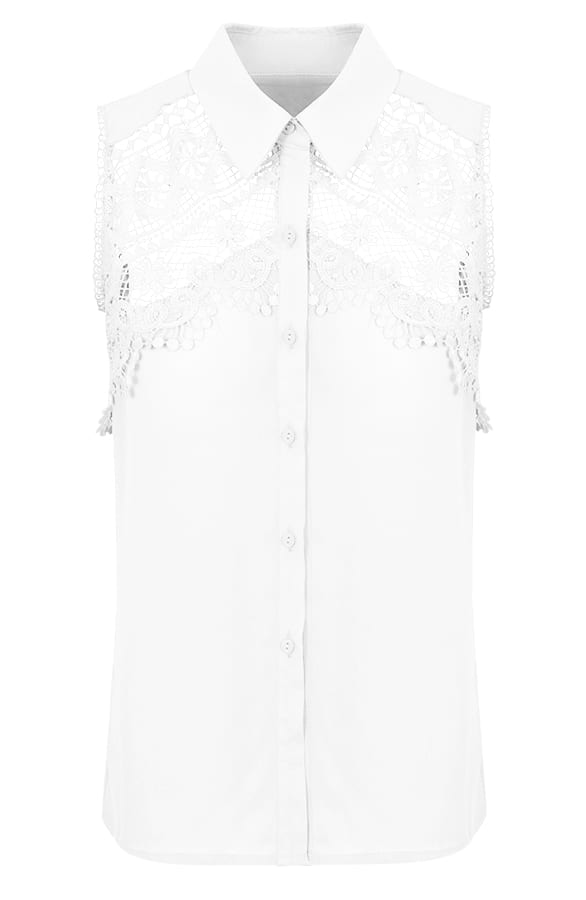 Ibiza Top Kant Wit – shoparchief, foto 1