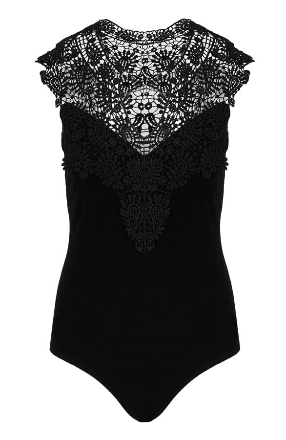 Kanten Body V Zwart – shoparchief, foto 1