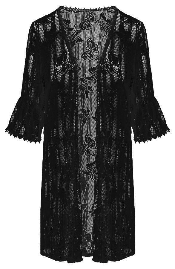 Kanten Vest Zwart – shoparchief, foto 1