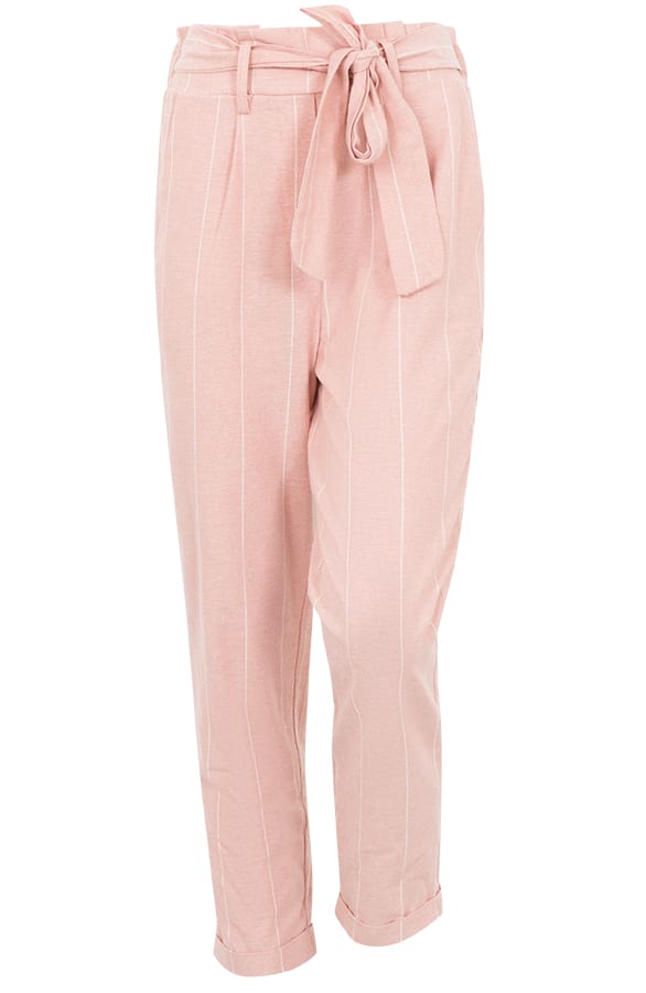 Linnen Broek Gestreept Roze – shoparchief, foto 1
