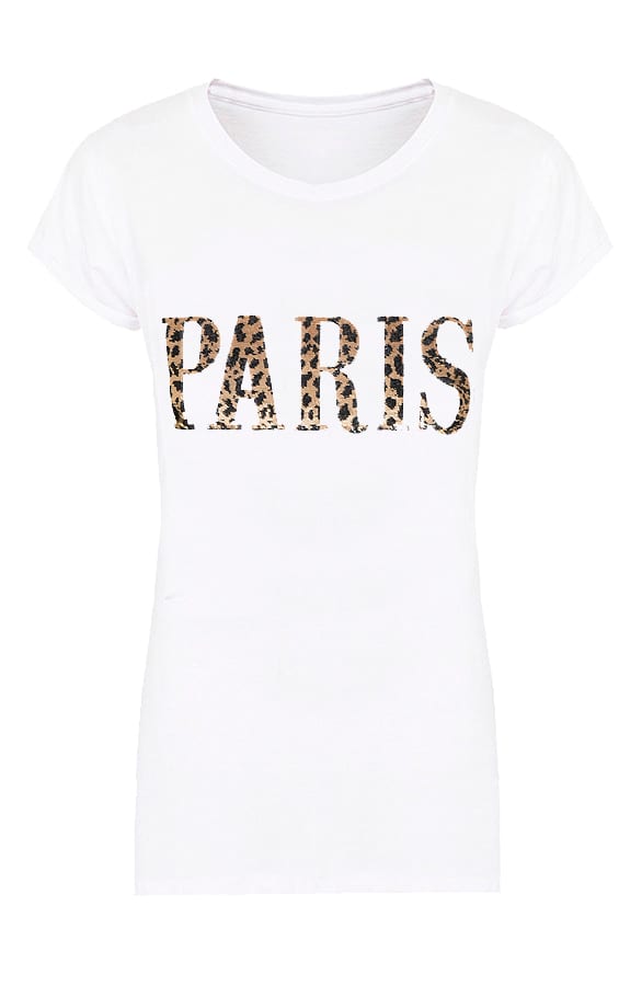 Paris Panter Top Wit – shoparchief, foto 1