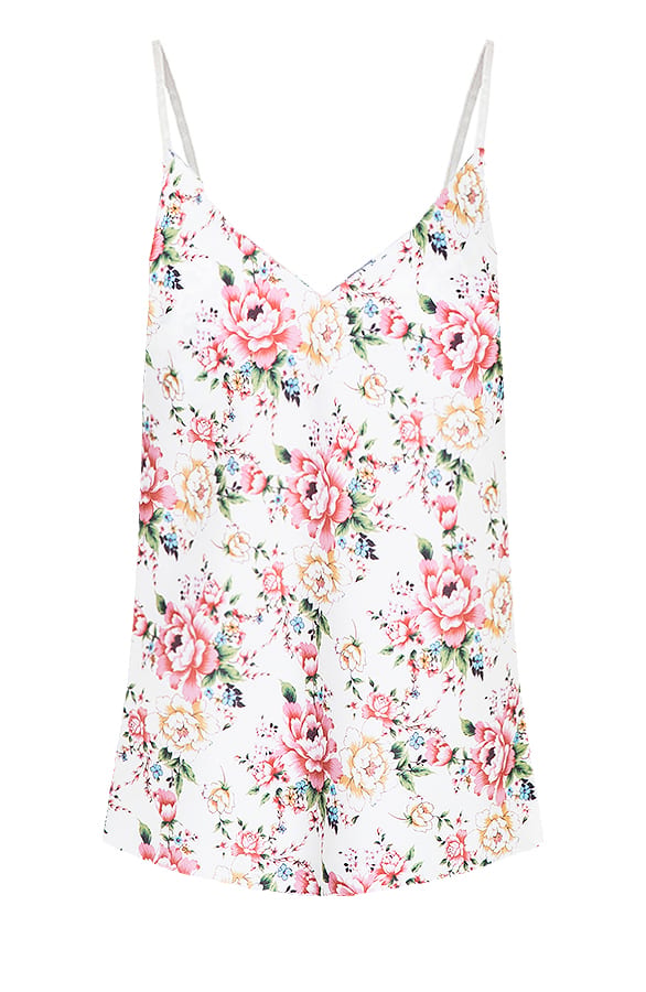 Spaghetti Top Bloemenprint – shoparchief, foto 1