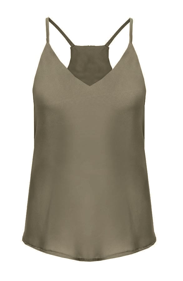Spaghetti Top Legergroen – shoparchief, foto 1