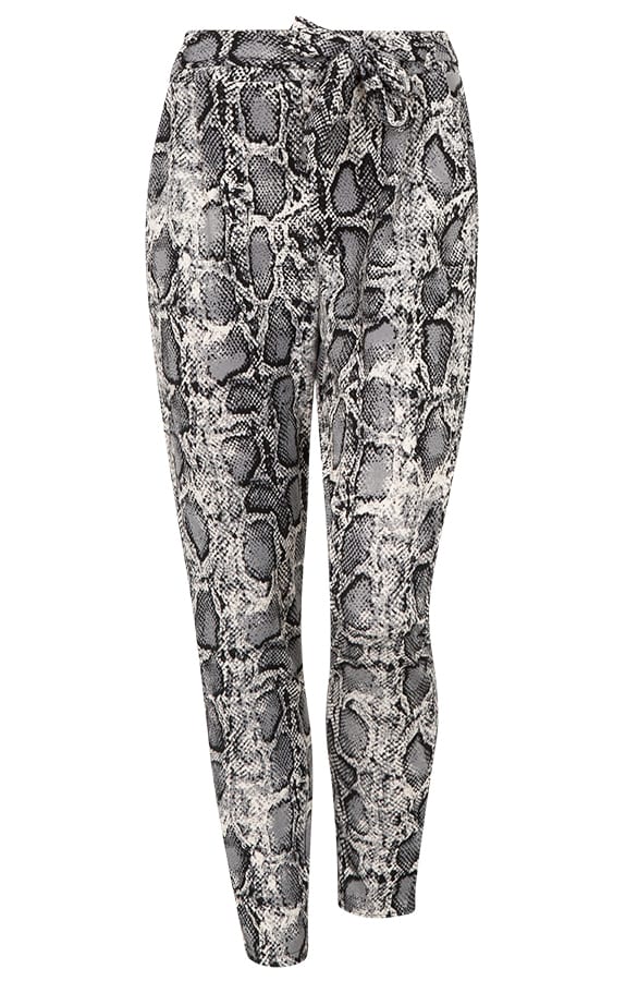 Strik Broek Slangenprint Grijs – shoparchief, foto 1