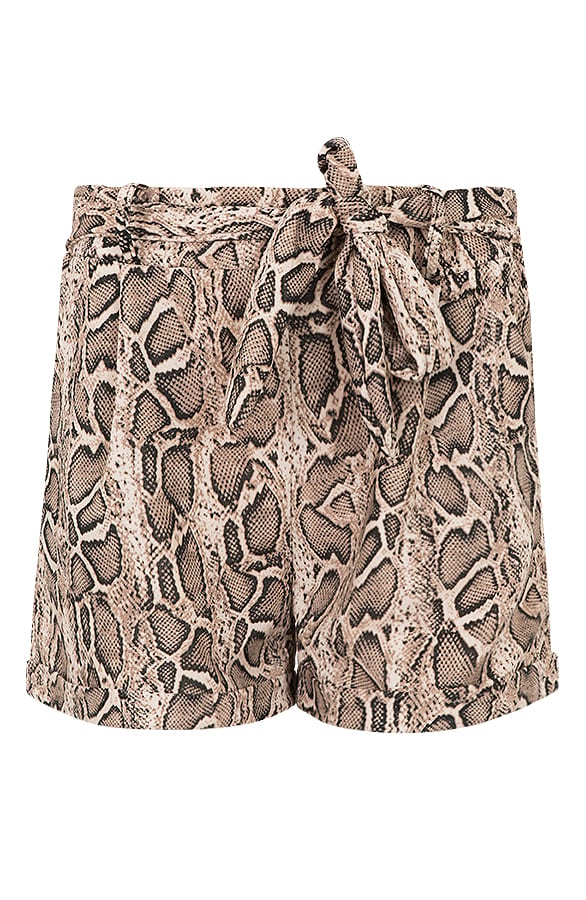 Strik Shorts Slangenprint Bruin – shoparchief, foto 1