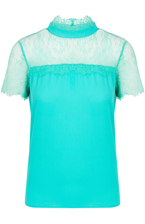 Top Kant Dames Turquoise – shoparchief, foto 1