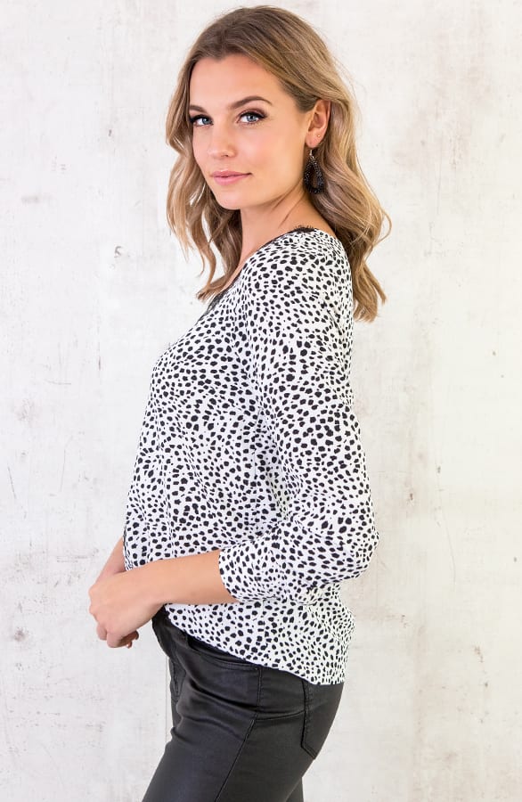 Print Blouse Dames – shoparchief, foto 3