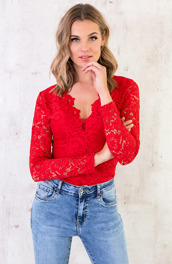 Kanten Body Rood – shoparchief, foto 2