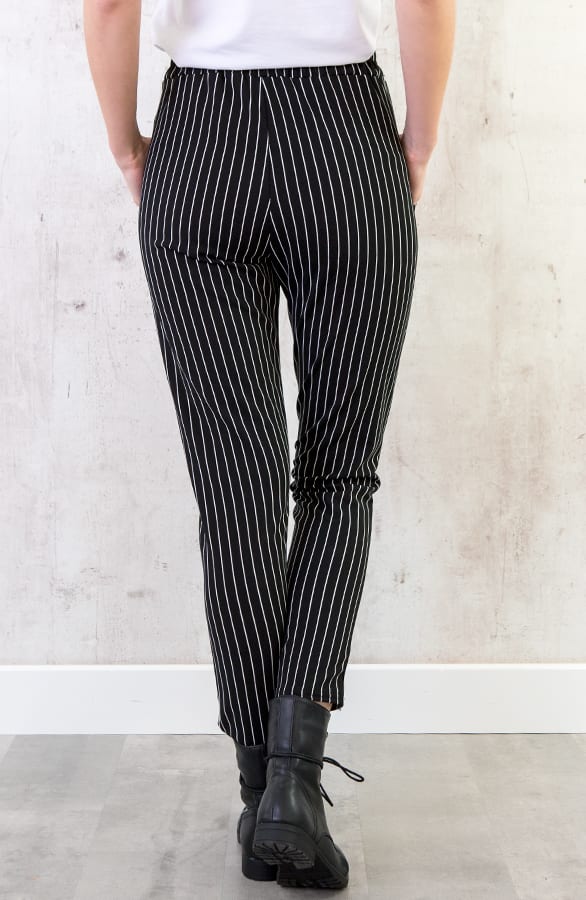 Strik Broek Gestreept Zwart – shoparchief, foto 4