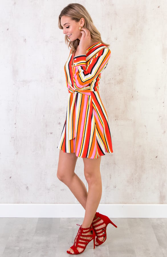 Jurk Gestreept Multicolor – shoparchief, foto 3