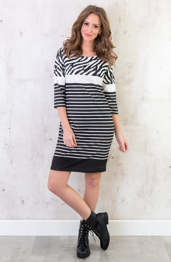 Gestreifte Tunika Mit Zebraprint, Shoparchiv, Foto 2