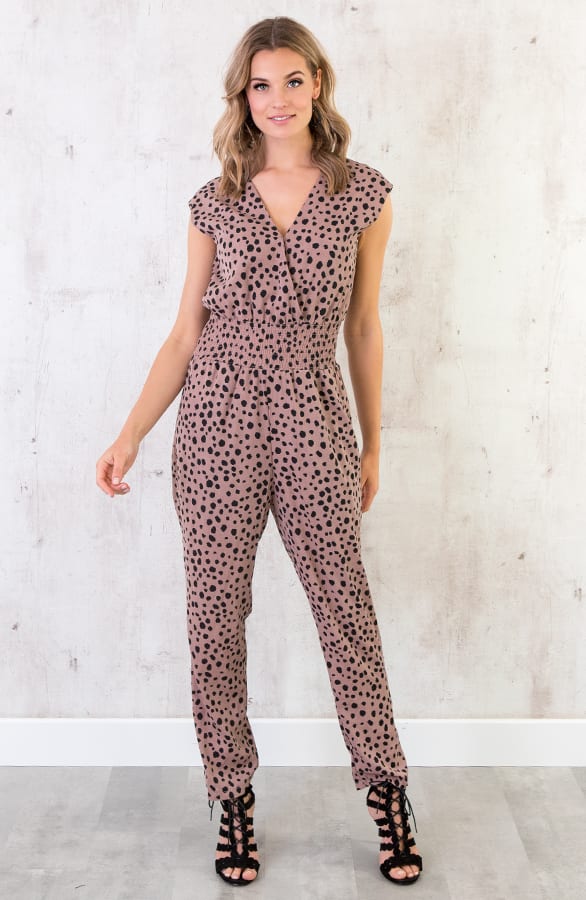Jumpsuit Print Oud Roze – shoparchief, foto 1