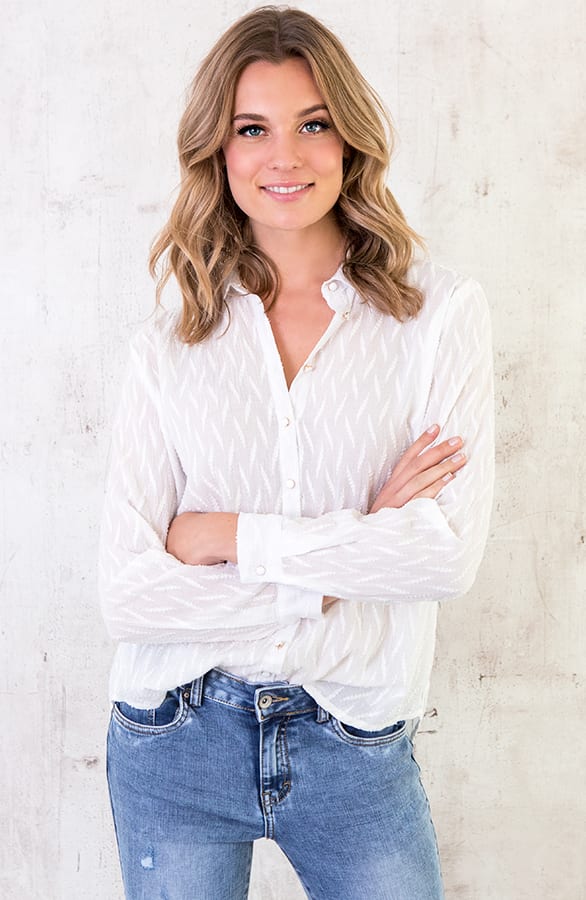 Katoenen Blouse Met Print – shoparchief, foto 3