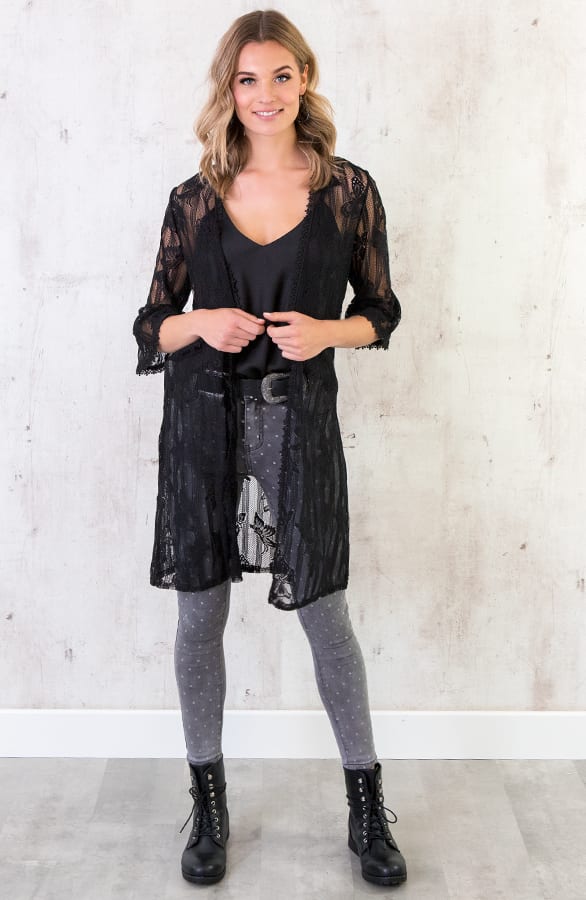 Kanten Vest Zwart – shoparchief, foto 7