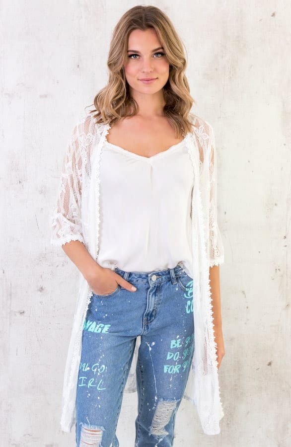 Kanten Vest Wit – shoparchief, foto 2