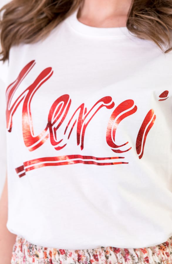 Top Merci Metallic Rood – shoparchief, foto 6