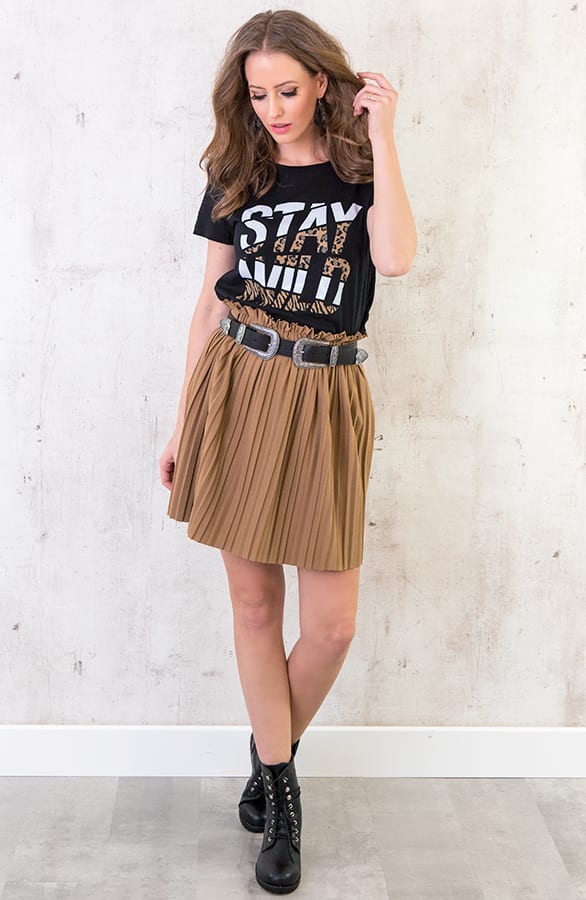 Stay Wild Top Zwart – shoparchief, foto 3