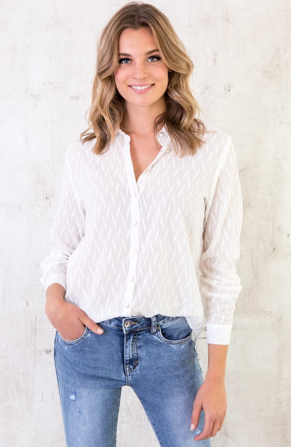Katoenen Blouse Met Print – shoparchief, foto 1