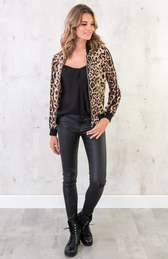 Bomber Jasje Panterprint Bruin – shoparchief, foto 7