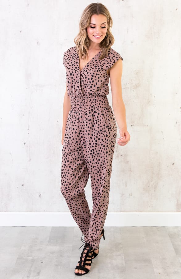 Jumpsuit Print Oud Roze – shoparchief, foto 2
