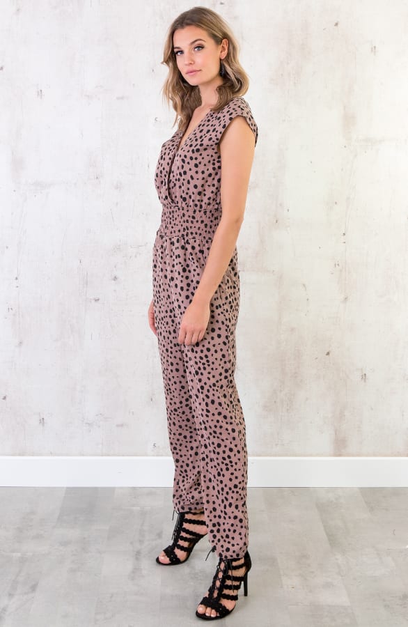 Jumpsuit Print Oud Roze – shoparchief, foto 4