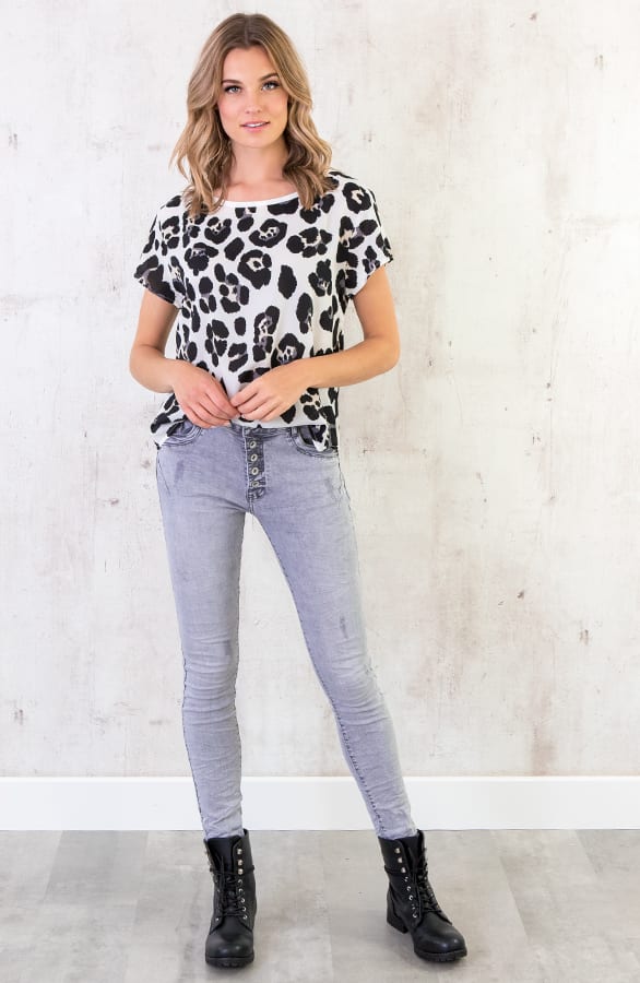 Top Panterprint Wit – shoparchief, foto 4