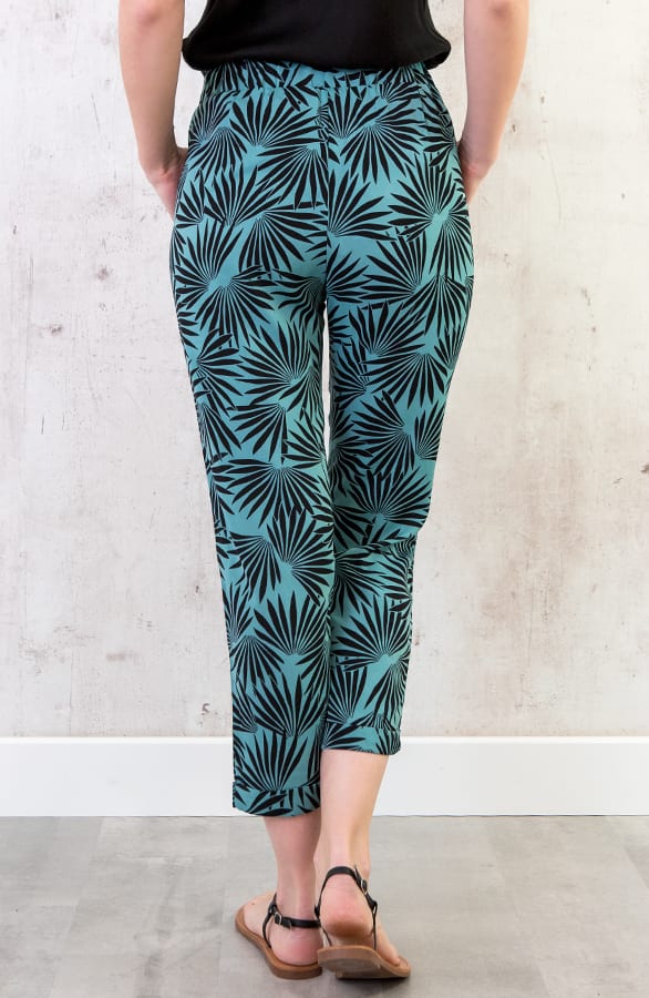 Strik Broek Palm Turquoise – shoparchief, foto 3