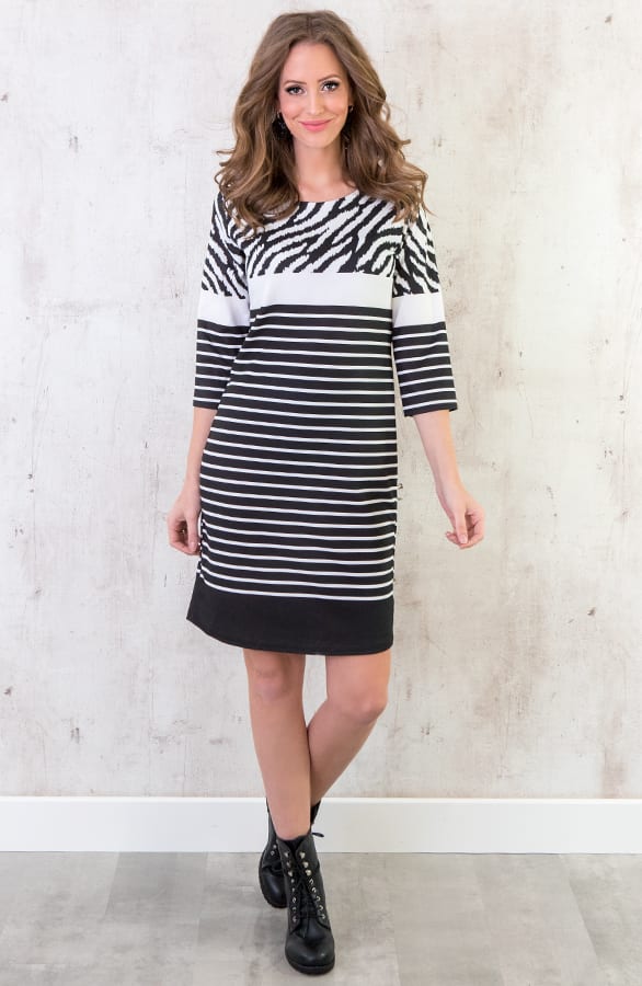 Gestreifte Tunika Mit Zebraprint, Shoparchiv, Foto 7