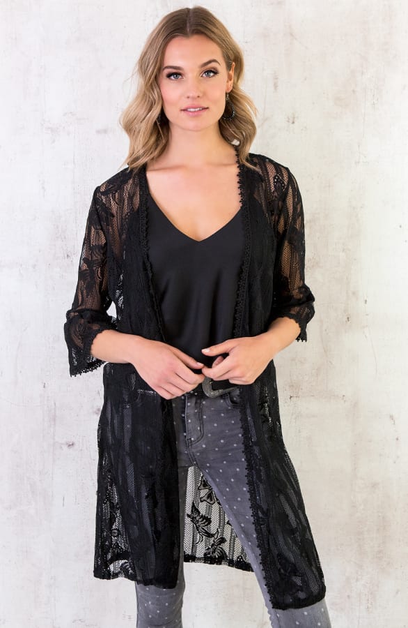 Kanten Vest Zwart – shoparchief, foto 2