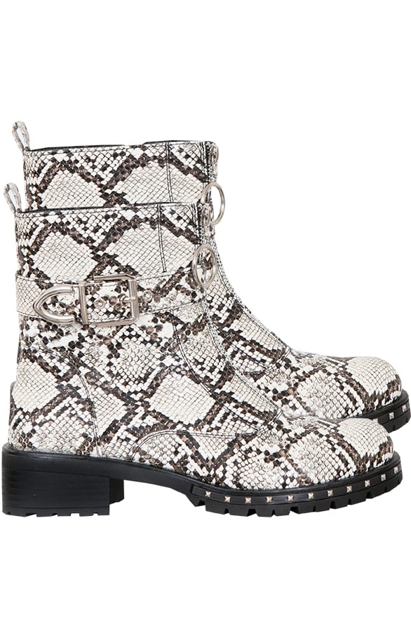 Biker Boots Slangenprint – shoparchief, foto 1