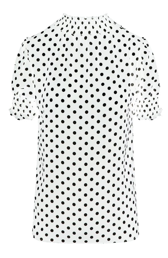 Stippen Col Top Wit – shoparchief, foto 1