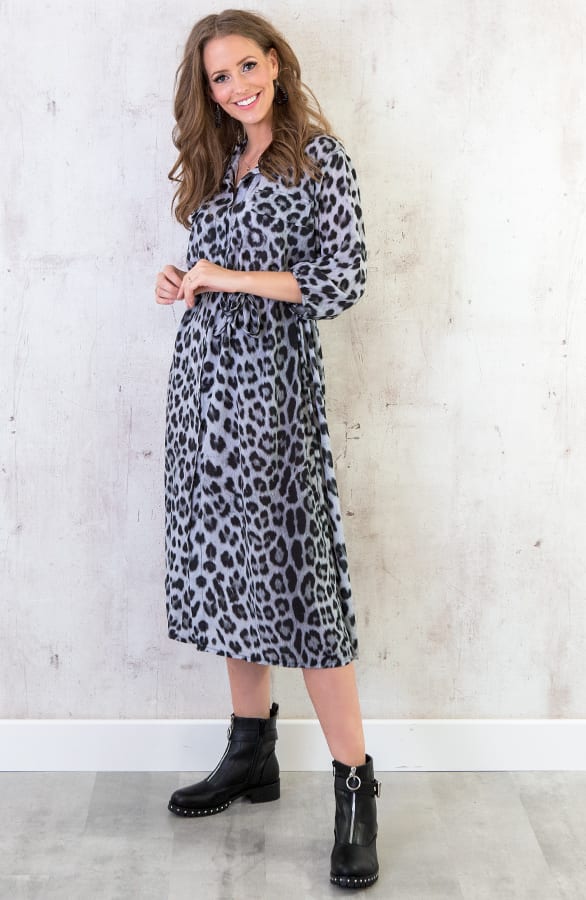 Blousejurk Panter Grijs – shoparchief, foto 3