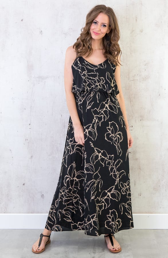 Maxi Print Jurk Dames – shoparchief, foto 2