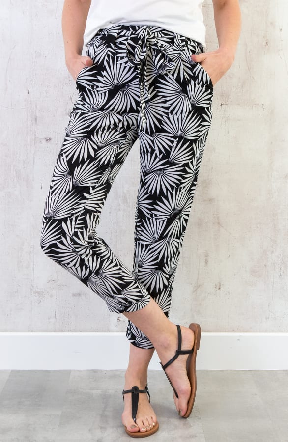 Strik Broek Palm Zwart – shoparchief, foto 2