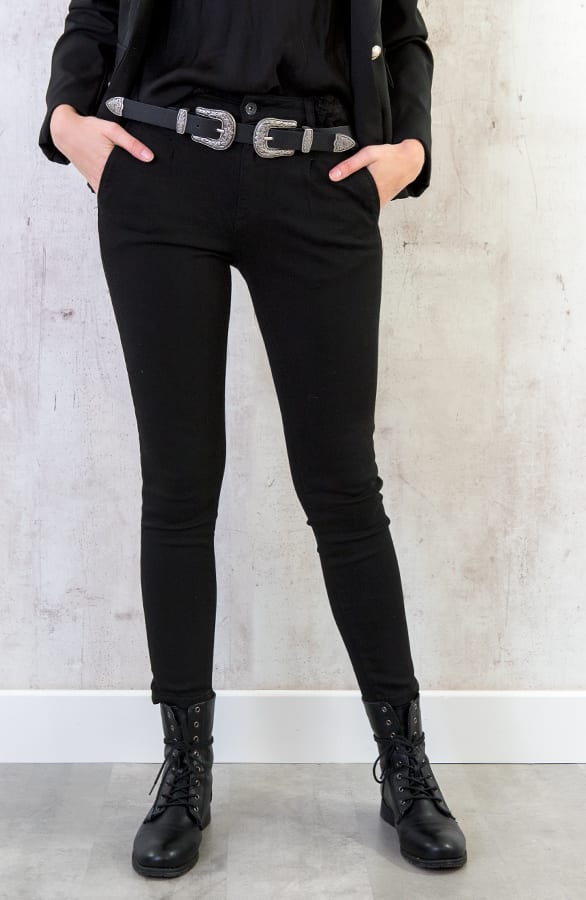 Pantalon Spijkerbroek Zwart – shoparchief, foto 2