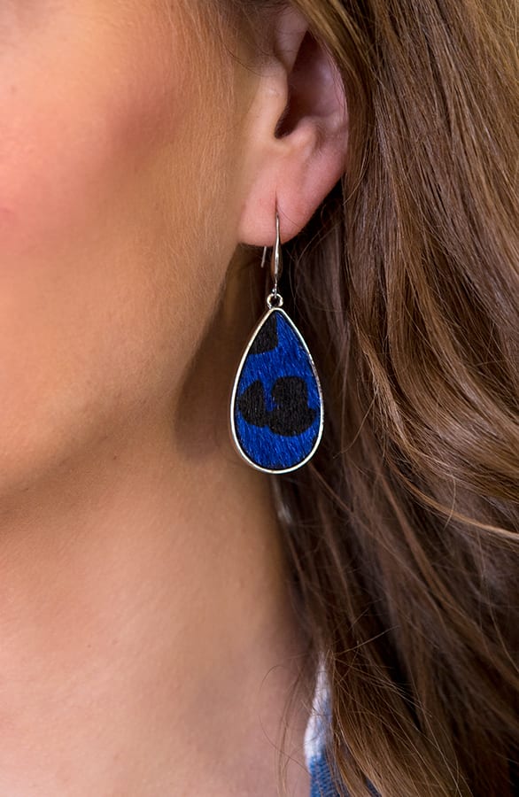 Panter Oorbellen Blauw – shoparchief, foto 2