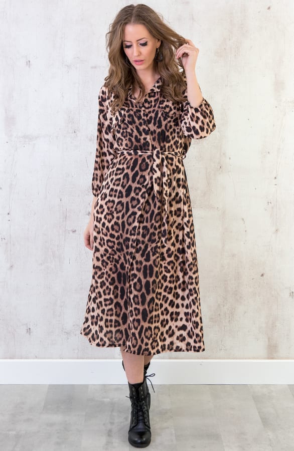 Blousejurk Panter Bruin – shoparchief, foto 2