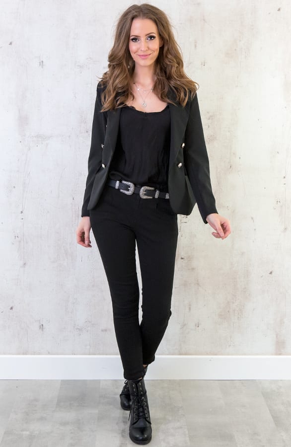 Pantalon Spijkerbroek Zwart – shoparchief, foto 6
