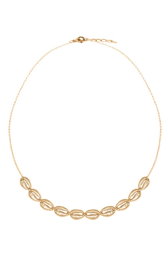 Choker Ketting Schelpen Goud – shoparchief, foto 1