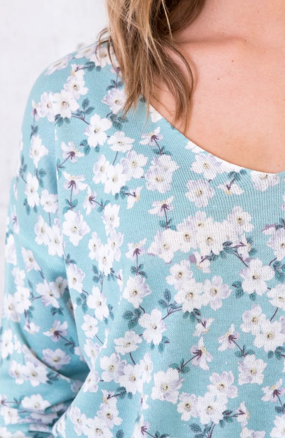 Bloemen Trui Mint – shoparchief, foto 4