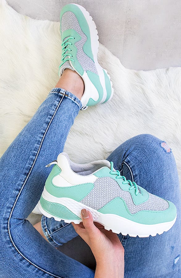 Dad Sneakers Dames Mint – shoparchief, foto 1