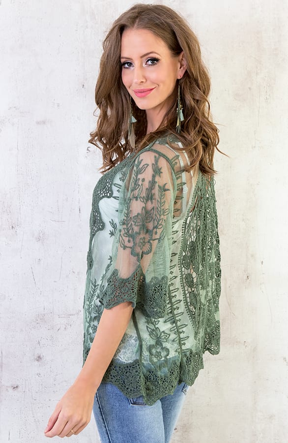 Vest Kant Legergroen – shoparchief, foto 4