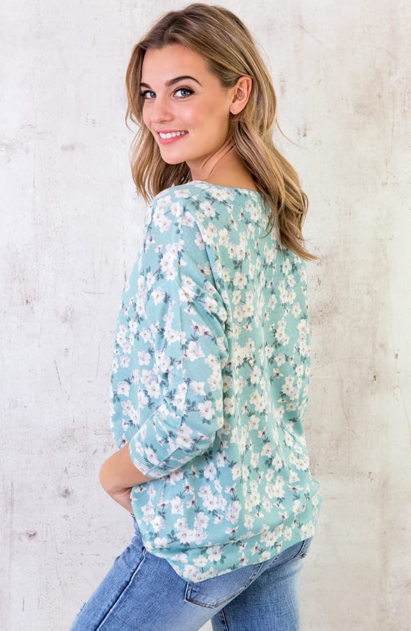 Bloemen Trui Mint – shoparchief, foto 5